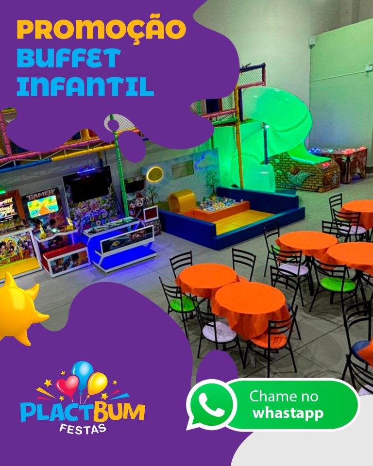 Promoção Buffet Infantil em São José do Rio Preto no Plactbum Festas